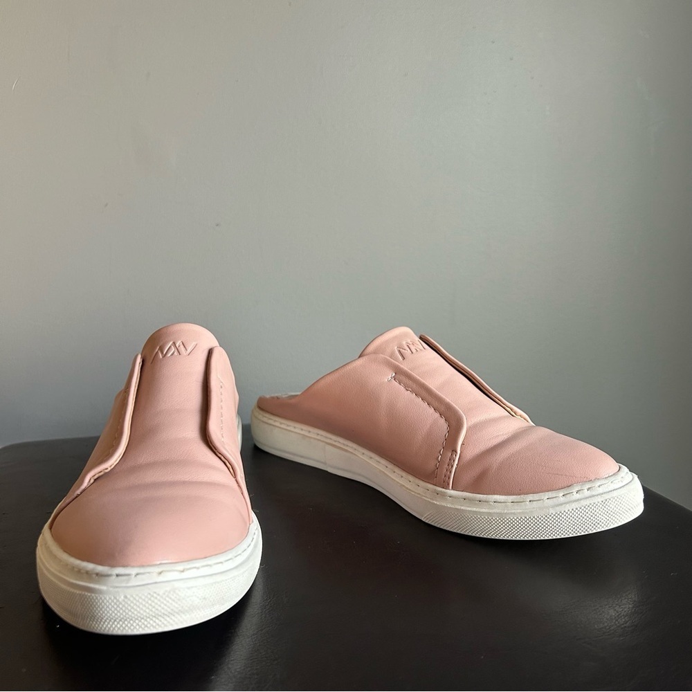 Matt & Nat ‘Elma’ Pink Slip-on Laceless Mule Sneakers